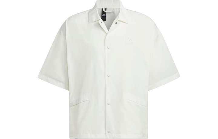 Adidas Adidas Short Sleeve Coach Jacket Jackets & Coats Men's Jade White