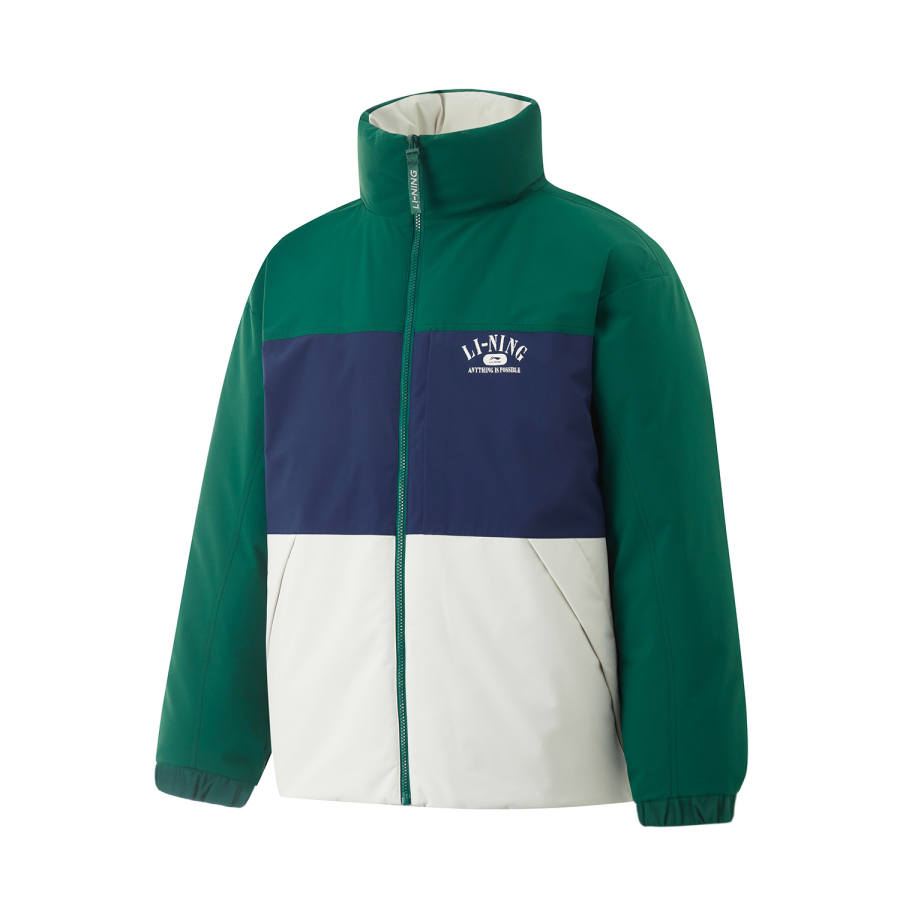 Li-Ning Li Ning Down Jacket Unisex Mint Green / Silver Birch Gray / Deep Navy Blue
