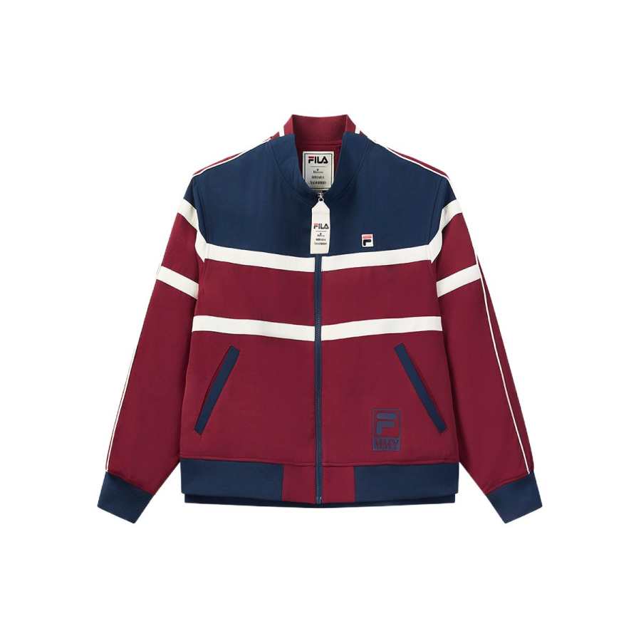 FILA FILA MIHARA Jackets & Coats Men's Red Patchwork