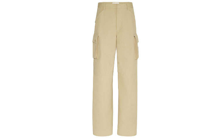 Bottega Veneta SS21 Casual Pants Men's Beige Yellow