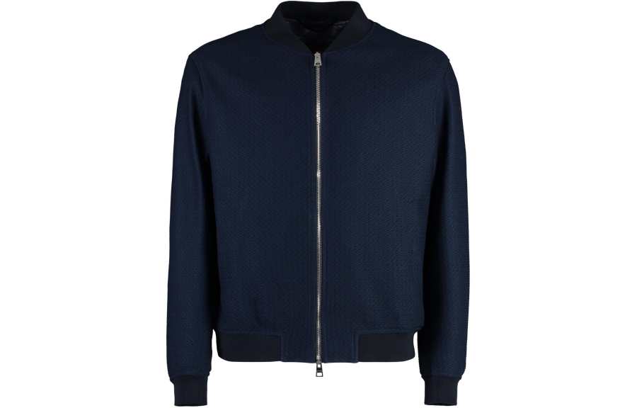 Etro textured cotton bomber jacket