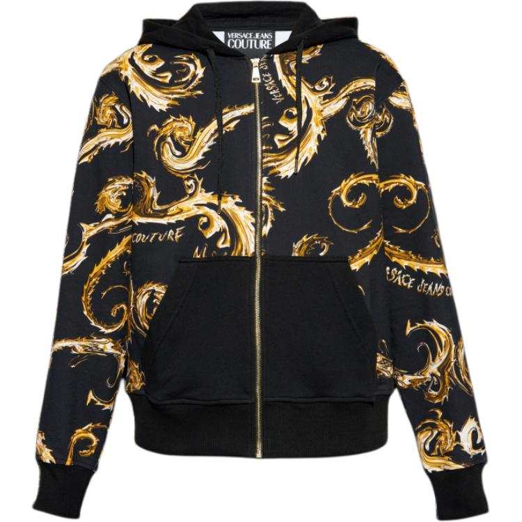 VERSACE JEANS COUTURE Barocco-Printed Jersey Hoodie