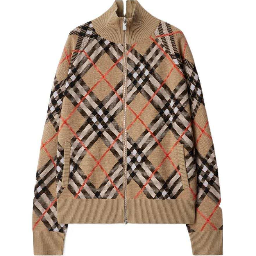 Burberry Vintage Check zip-up cardigan