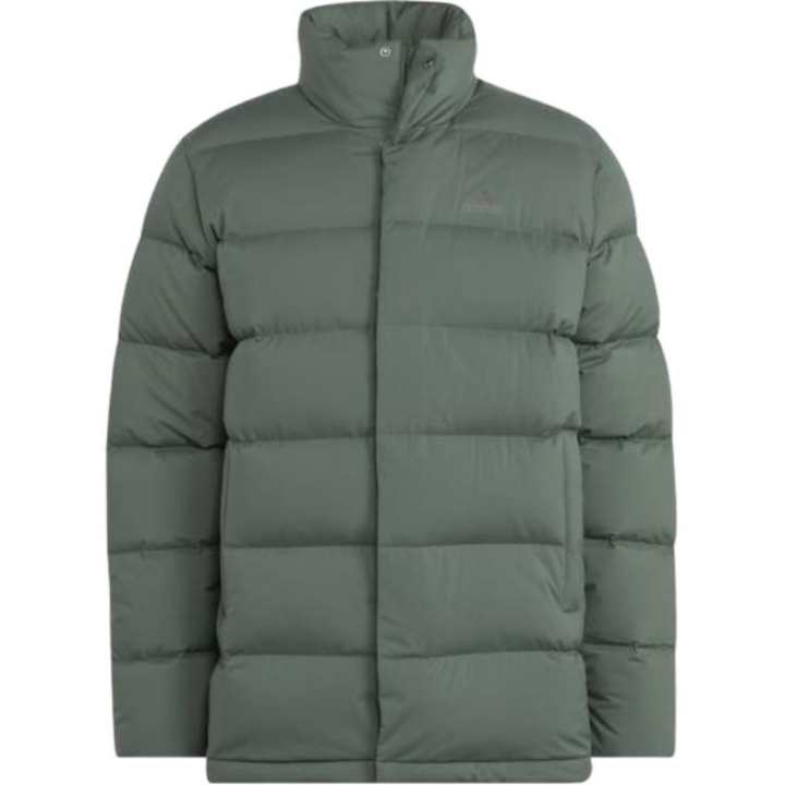 Adidas Adidas Sportswear Helionic Mid Length Down Jacket Down Jacket Men's Oxidation Green