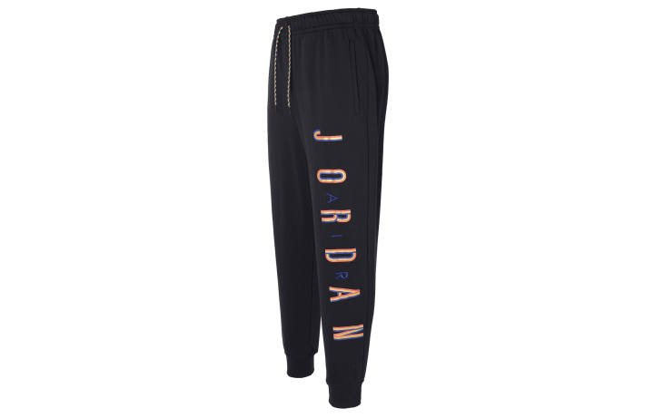 Jordan Jordan Knitted Sweatpants Men's Black Moderate Cuffed Pants