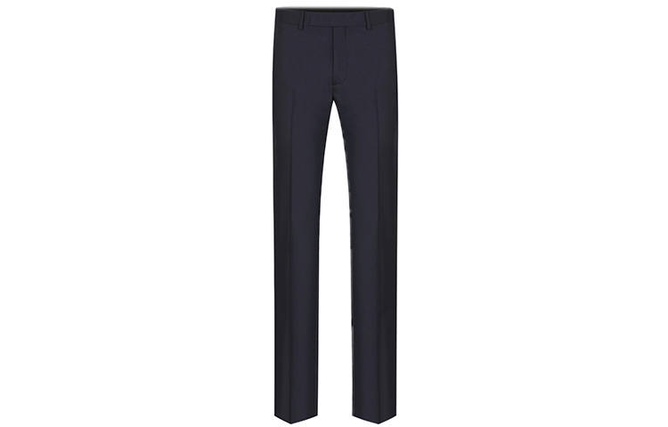 DIOR Quarterly New Products Casual Pants Men's Marine Blue Moderate Straight Fit Pants