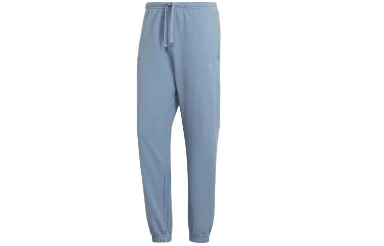 Adidas Originals BLUE VERSION Knitted Sweatpants Men's Blue Moderate Cuffed Pants