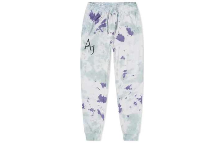 Jordan Jordan Knitted Sweatpants Men's White Moderate Cuffed Pants