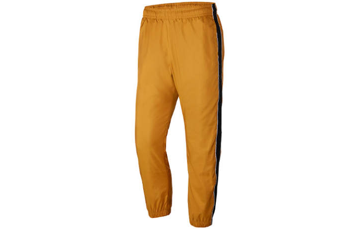 Nike Nike Knitted Sweatpants Men's Spicy Sauce Yellow Moderate Cuffed Pants