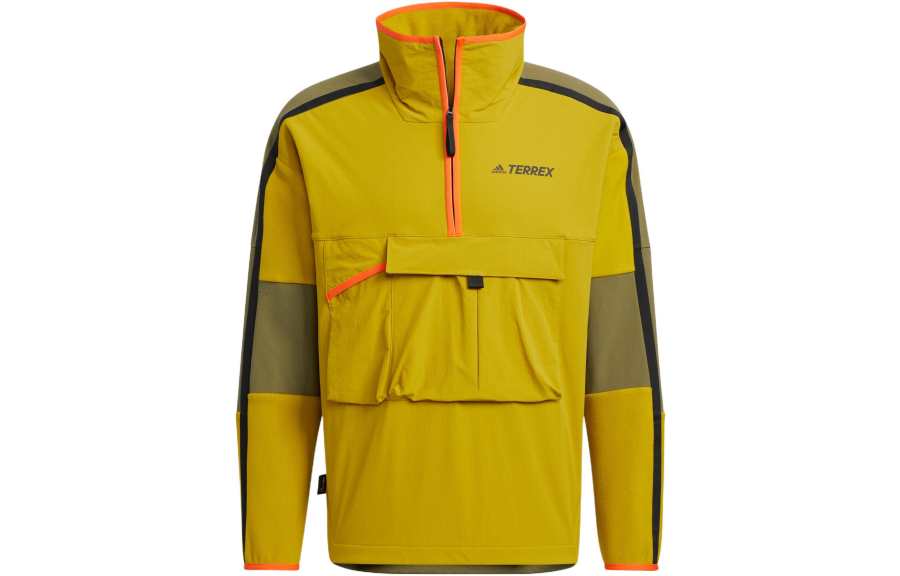 Adidas Neo Trench Coats Unisex Olive Green Stand Collar Moderate