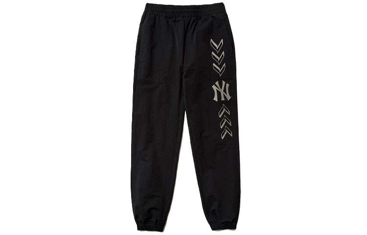 MLB New York Yankees Casual Pants Men's Black Moderate Cuffed Pants