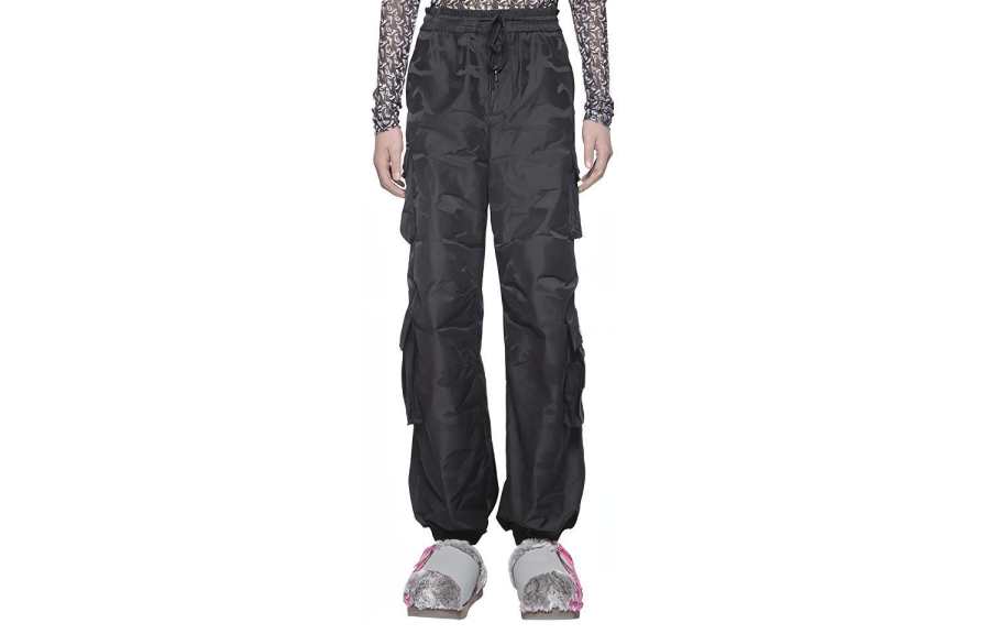 Feng Chen Wang Feng Chen Wang Cargo Pants Men's Black Moderate