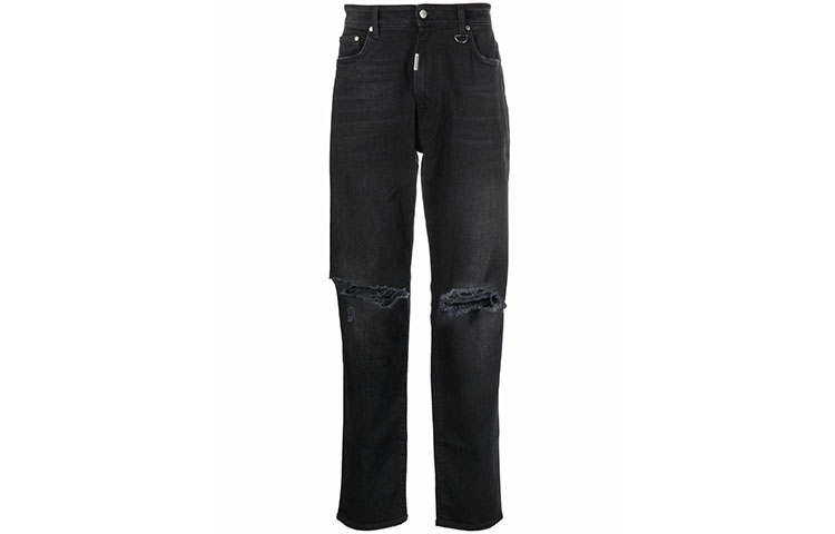 REPRESENT REPRESENT Jeans Men's Black Moderate Straight Fit Pants