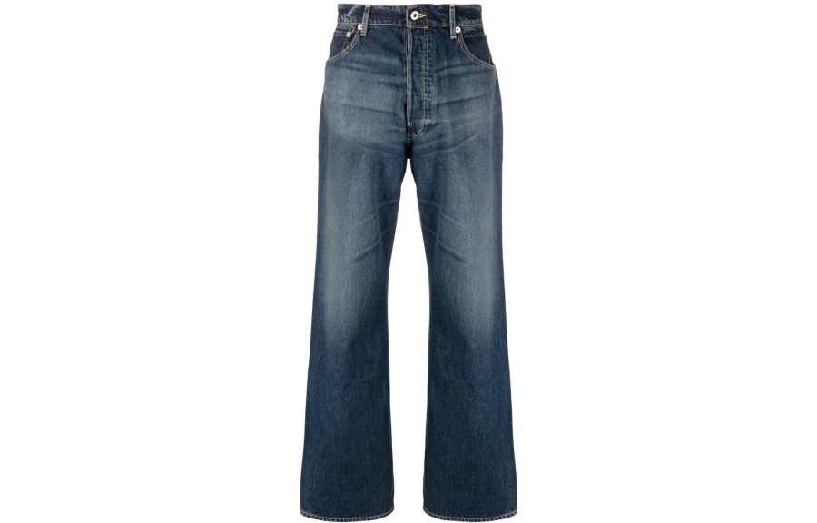 KENZO Suisen Wide Leg Relaxed Fit Jeans