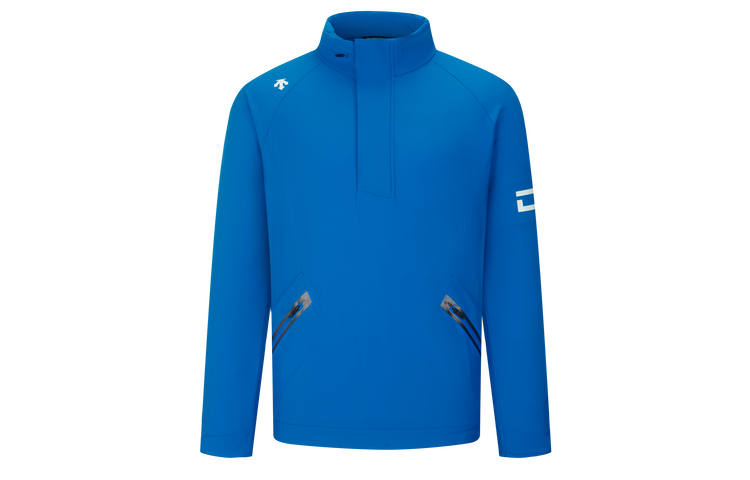 DESCENTE DESCENTE GOLF Jackets Men's BU BLUE Stand Collar Moderate Other