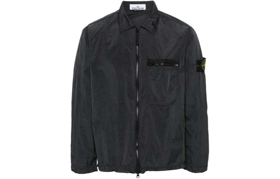 STONE ISLAND Metal Nylon Collection Jacket Men's Charcoal Black