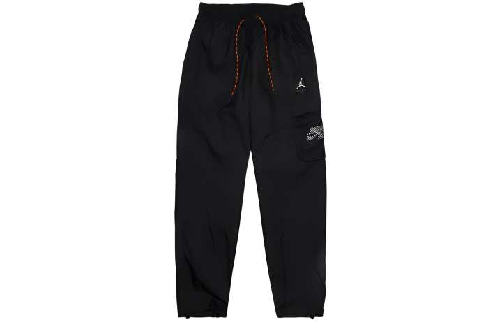 Jordan Jordan Jumpman AOP Knitted Sweatpants Men's Black Moderate Cuffed Pants