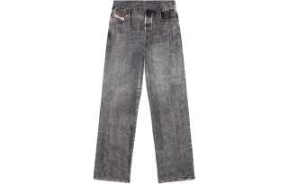 DIESEL Jeans Men's Gray Moderate Straight Fit Pants