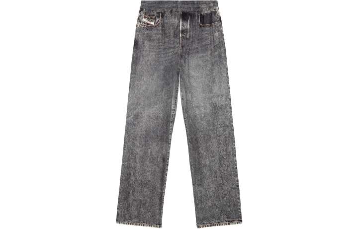 DIESEL DIESEL Jeans Men's Gray Moderate Straight Fit Pants
