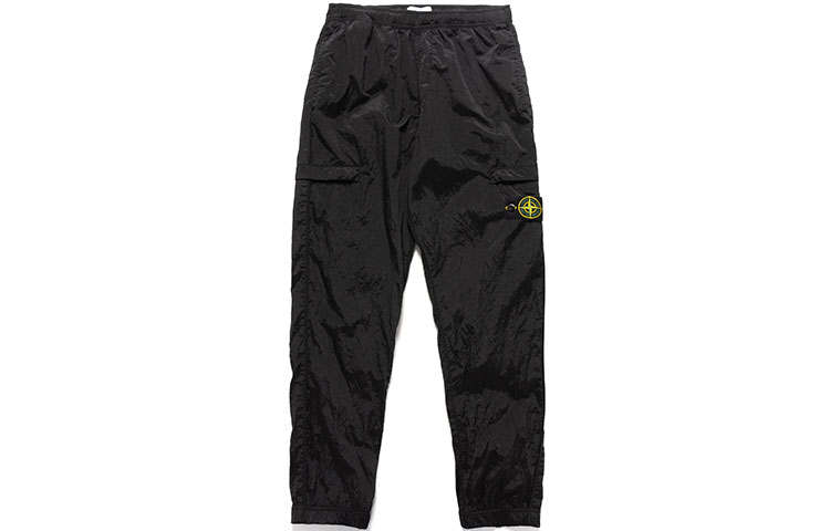 STONE ISLAND SS23 Nylon Meta Knitted Sweatpants Men's Black