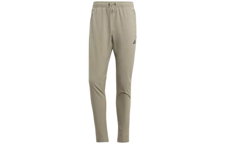Adidas Adidas Knitted Sweatpants Men's Khaki Moderate Straight Fit Pants