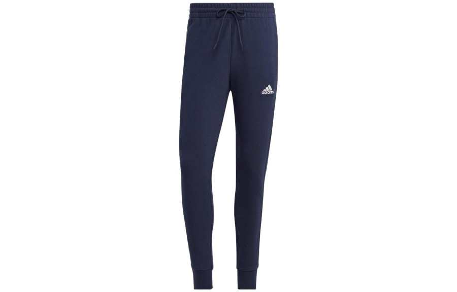 Adidas Adidas Knitted Sweatpants Men's Ink Blue Moderate Cuffed Pants