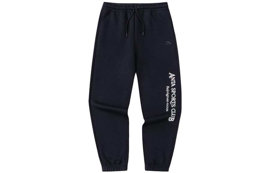 ANTA Anta Life Collection Knitted Sweatpants Men's Basic Black