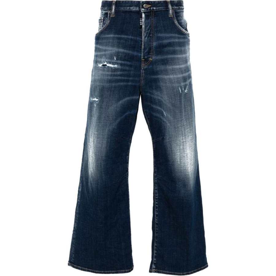 DSQUARED 2 Dsquared2 Distressed Straight Leg Jeans
