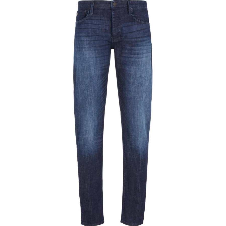 EMPORIO ARMANI 【Best of: PromotionsPrevious Season】logo-patch straight-leg jeans