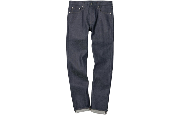 UNIQLO Jeans Men's Navy Blue Moderate Straight Fit Pants