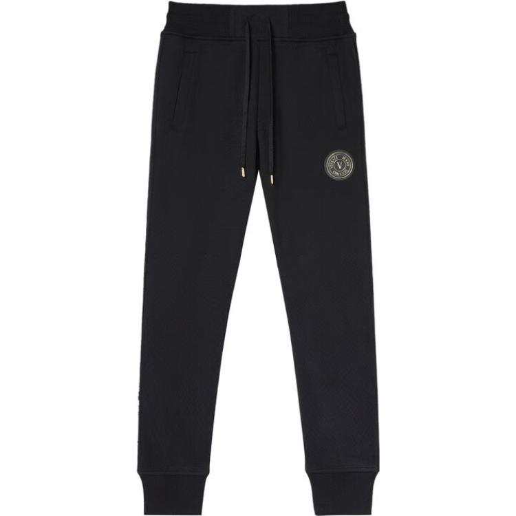 VERSACE JEANS COUTURE SS23 Knitted Sweatpants Men's Black