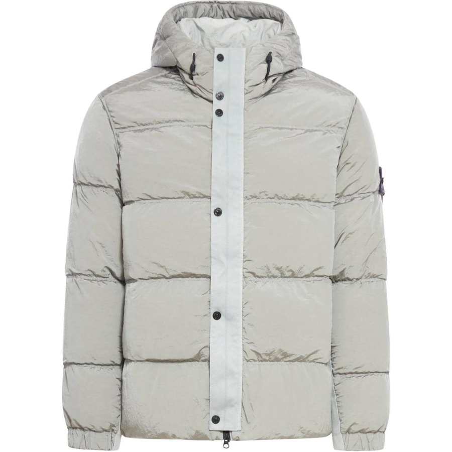 STONE ISLAND Logo Patch Hooded Puffer Jacket