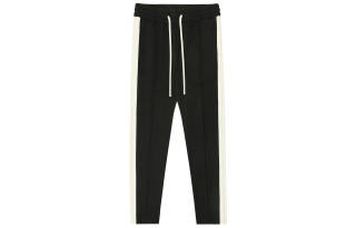 CHINISM Casual Pants Unisex Black Moderate Straight Fit Pants