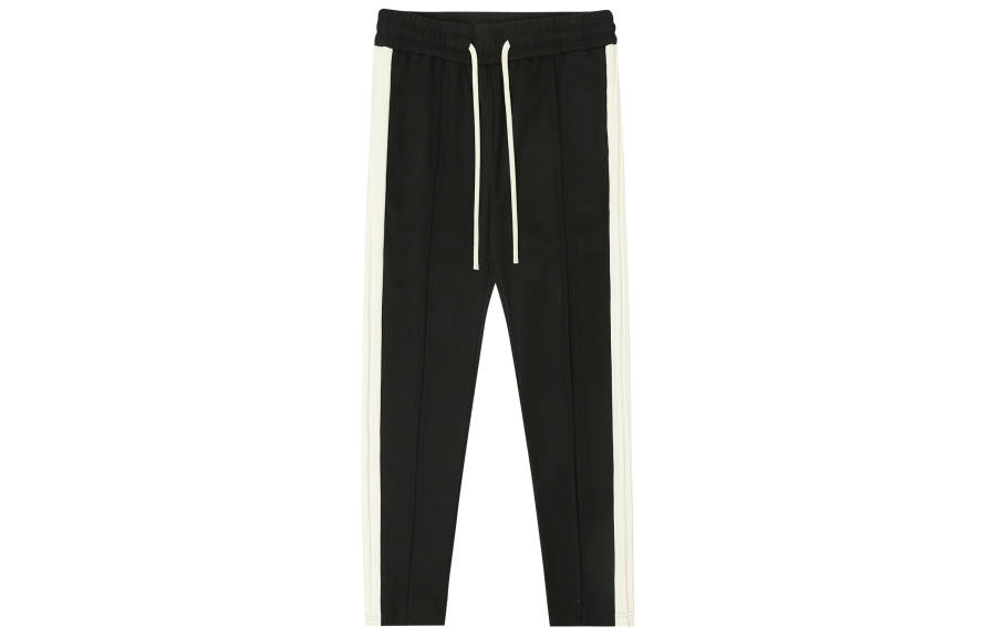 CHINISM Casual Pants Unisex Black Moderate Straight Fit Pants