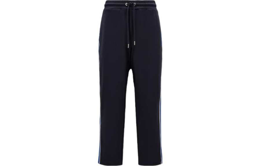 Moncler Moncler Logo Patch Straight Leg Trousers