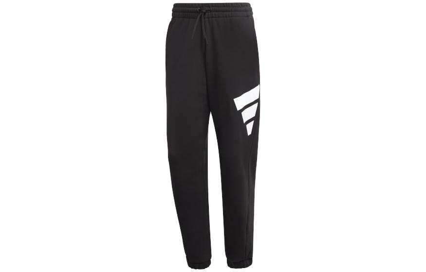 Adidas Adidas Knitted Sweatpants Men's Black Moderate Cuffed Pants