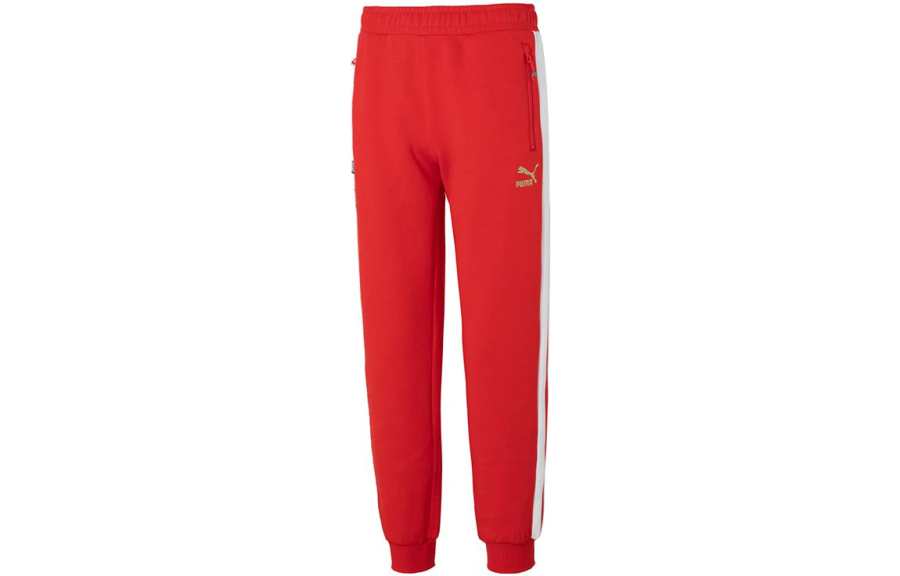 PUMA PUMA Knitted Sweatpants Unisex Red