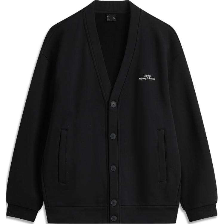 Li-Ning Li Ning Sports Fashion Collection Comfortable Casual Solid Color Thermal Fleece Lined Versatile Jackets & Coats Unisex