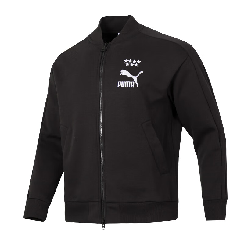 PUMA PUMA Jackets Men's Black Stand Collar Moderate Other