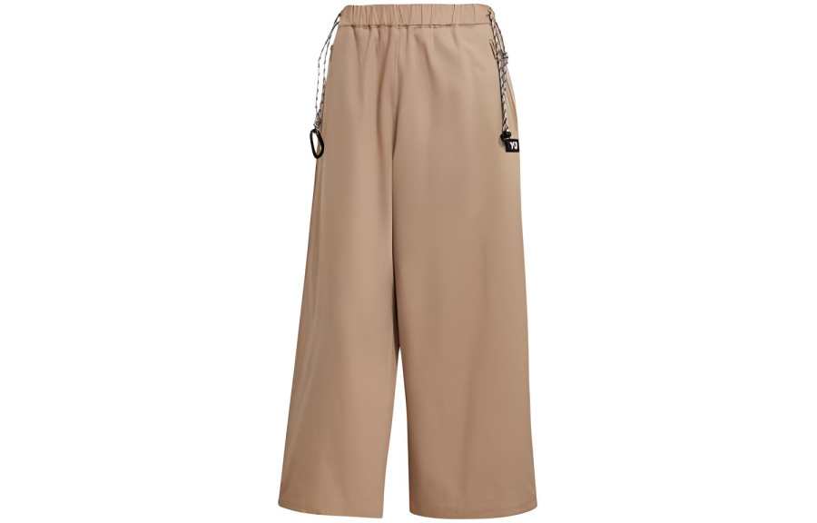 Y-3 Y 3 Casual Pants Men's Khaki Moderate Straight Fit Pants