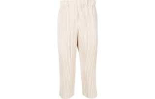 Homme Plissé Issey Miyake FW22 Casual Pants Men's Beige