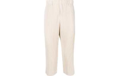 Homme Plissé Issey Miyake FW22 Casual Pants Men's Beige
