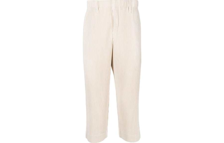 Homme Plissé Issey Miyake FW22 Casual Pants Men's Beige