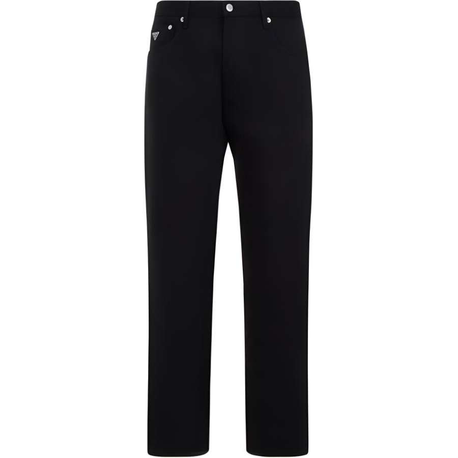 PRADA PRADA Logo-Patch Straight-Leg Jeans