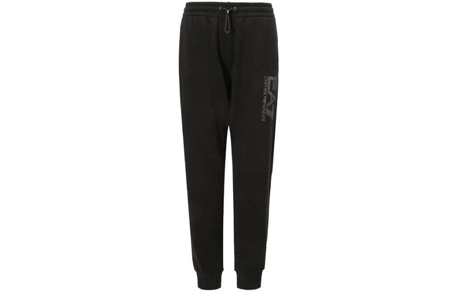 EMPORIO ARMANI EA7 Knitted Sweatpants Men's Black