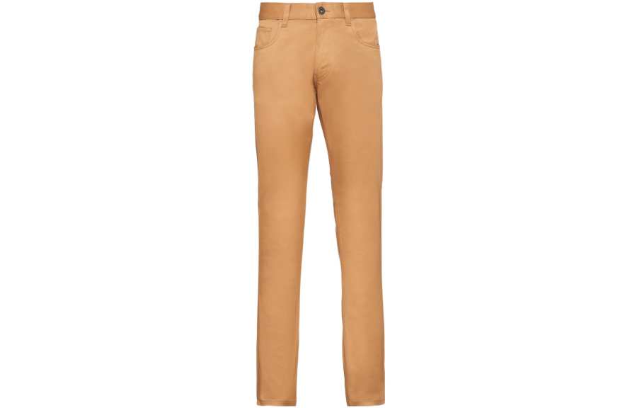 PRADA PRADA Casual Pants Men's Khaki Moderate Straight Fit Pants