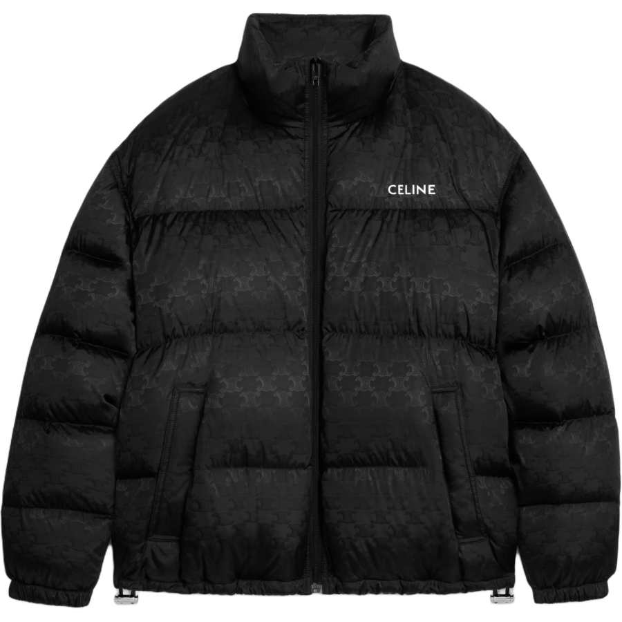 CELINE CELINE Logo Printed ZIp Up Puffer Jacket
