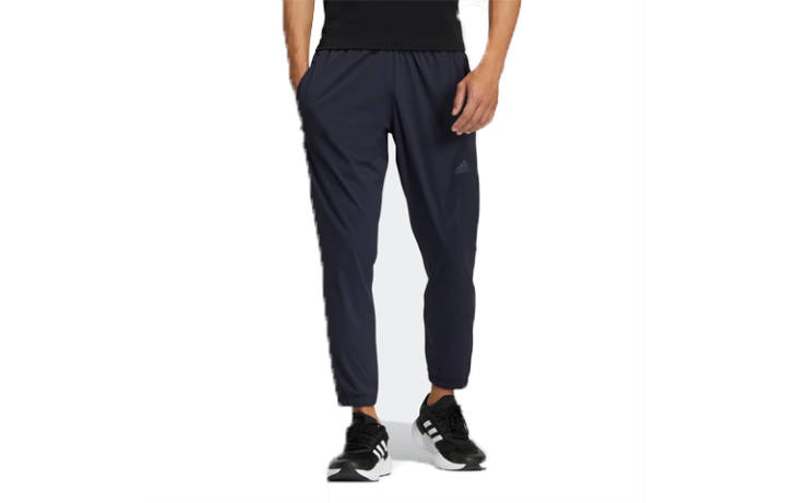 Adidas Adidas Knitted Sweatpants Men's Ink Blue Moderate Cuffed Pants