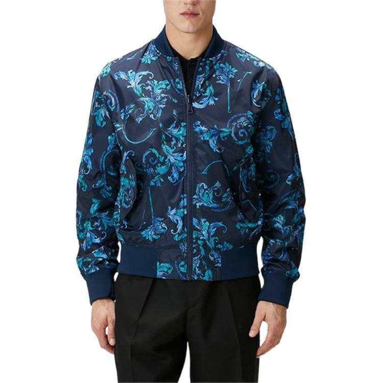 VERSACE JEANS COUTURE SS25 Jackets & Coats Men's Dark Blue