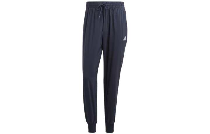 Adidas Adidas Knitted Sweatpants Men's Marine Blue Moderate Cuffed Pants